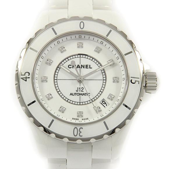 Used[B] Watch Chanel H1629 J12 38mm ceramic 12P Self winding White Diamond U6U
