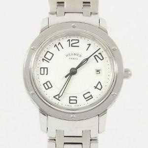 Used[B] Watch Hermes CP1.310 Clipper Classic Quartz Silver Arabic L1M