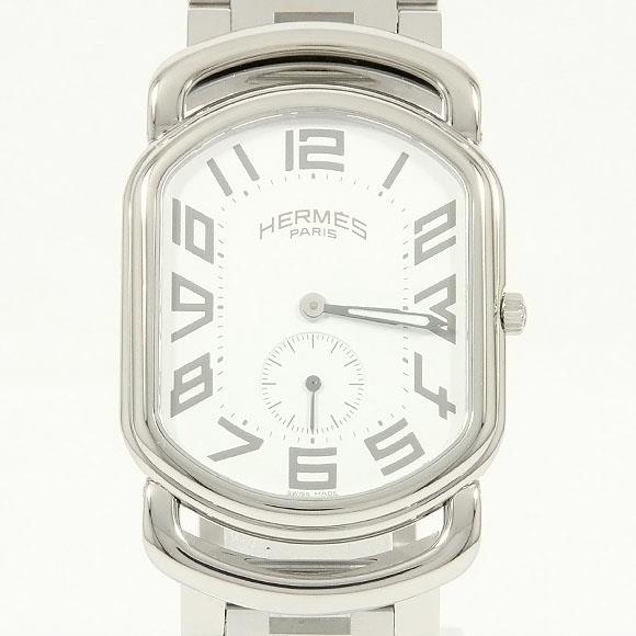 Used[C] Watch Hermes RA1.810 Larry Sumoseko Quartz White Arabic Y2M
