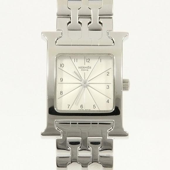 Used[B] Watch Hermes HH1.210 H Watch Quartz Silver Arabic O8B