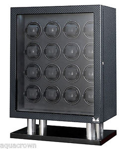 Volta Automatic 16 Watch Winder Box Carbon Fiber Signature Series 31-560160