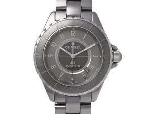 Pre-Owned CHANEL J12 Chromatic TI/Ceramic Gray Dial Men's Auto Watch H2934, MR