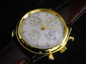 Mondia solid 18 kt. Yellow Gold Day Date Chronograph