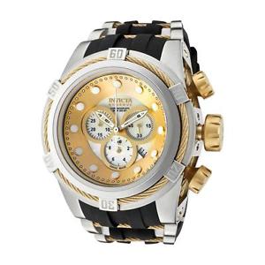 INVICTA BOLT/RESERVE DAMEN 52MM CHRONOGRAPH KAUTSCHUK ARMBAND DATUM UHR 828