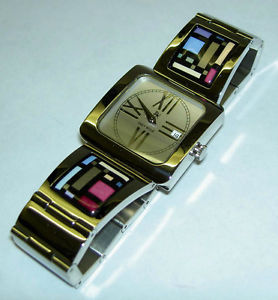 Authentic FREY WILLE Contemporary Art New York Manhattan 24K Enamel Watch NIB!