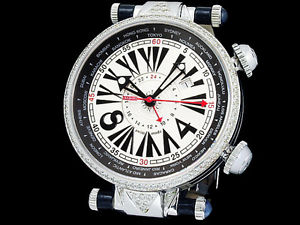 Auth Gio Monaco Geopolis Diamond Bezel 350P Limited Auto Men's Watch(S A48133)