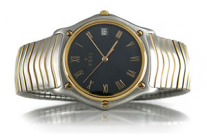 Ebel Sport Classic Wave 1187141 34 mm Edelstahl / Gelbgold Quarz [BRORS 12891]