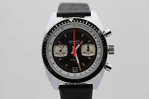Dynasty Swiss Ebauche Chronograph Diver Watch NEW OLD STOCK NOS Valjoux 7734