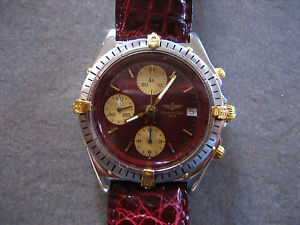 Breitling Chrono Vintage Carica Manuale 38 mm Quadrante Bordeaux