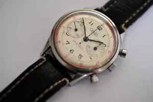 Vintage Jaquet-Droz Chronograph Decimal hand-winding watch - very rare