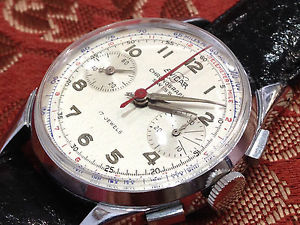Vintage Enicar Chronograph Watch Valjoux 92,  Rare New Old Stock Condition Works