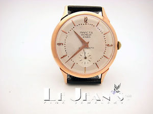 Invicta Vintage 18K Pink Gold Watch