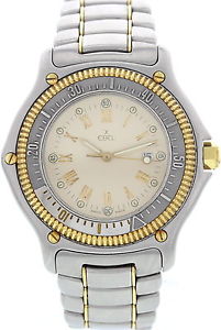 Men's Ebel Discovery 18K Yellow Gold and Stainless Steel Diver's Watch Ref. 1839