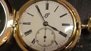 VERY RARE Invar pocket watch 18K gold