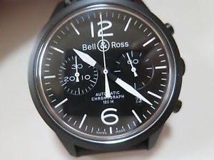 Authentic Bell & Ross Vintage BR126 Original Chronograph Black Watch BR 126 - 94