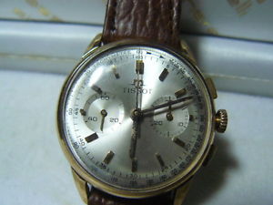 Tissot Cronografo Crono Suisse Chrono In Oro Rosa 750/18k VALJOUX 7733 Bicompax