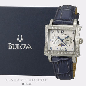 Authentic Bulova Accutron Men's Stainless Steel Diamond Innsbruck Watch 26E08