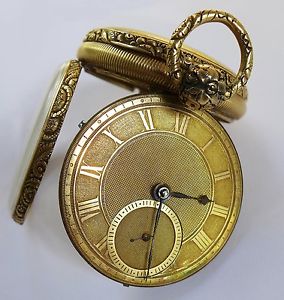 CHARLES MAIRET New York 18K Pocket Watch JOHN MONCAS Movement? ENGLISH Case-NICE