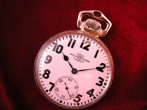 BALL HAMILTON 23 JEWEL 16 SIZE RAILROAD POCKET WATCH 14K WHITE GF FANCY CASE NM!