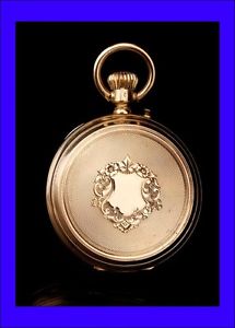 Antique Paul Boch 18 K Solid Gold Pocket Watch. Switzerland, Circa 1890