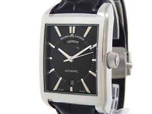 Pre-Owned MAURICE LACROIX Pontos PT6227-SS001-33ES Men's SS/Leather AT Black, MD