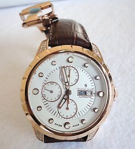 Orologio svizzero chrono automatico edizione limitata diamanti movimento Valjuox