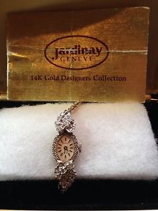 Lady's 14k Diamond Watch White Gold