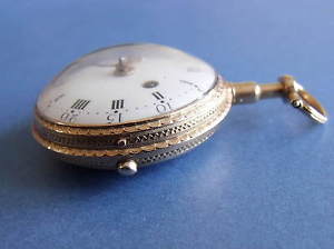 c1790 18K GOLD FUSEE VERGE POCKET WATCH 'JOBEL & VERJUS, A. POITIERS' - GWO