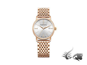 Maurice Lacroix Eliros Date Ladies Quartz watch, Diamonds, Silver, 30mm