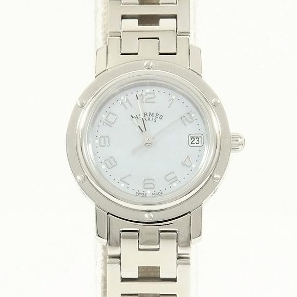 Used[B] Watch Hermes CL4.210 Clipper nacres Quartz Blue Shell Arabic U0G