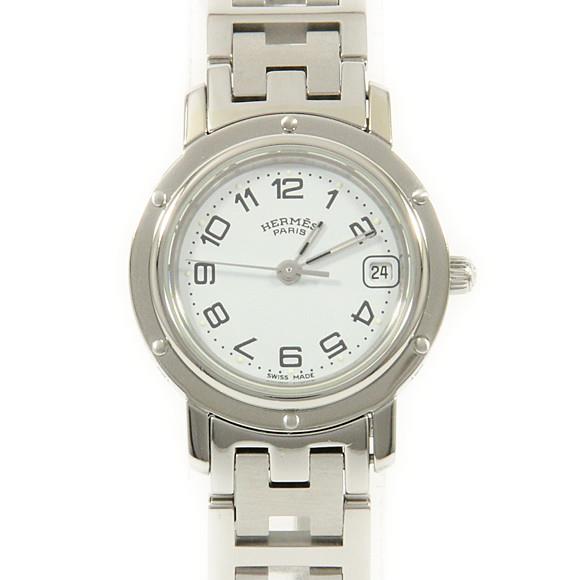 Used[B] Watch Hermes CL4.210 Clipper Quartz White Arabic Q1D