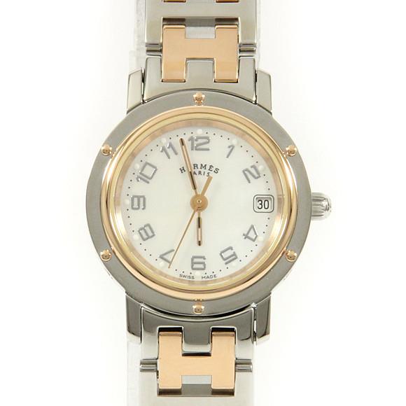 Used[B] Watch Hermes CL4.221 Clipper nacres PG Combi Quartz G0A