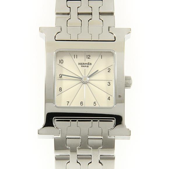 Used[B] Watch Hermes HH1.210 H Watch Quartz Silver Arabic G9A
