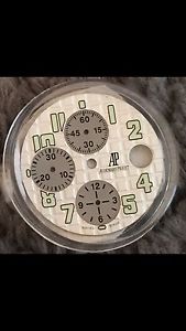 Audemars Piguet  SILVER Theme Rubberclad Dial 100% Genuine ROO 42mm
