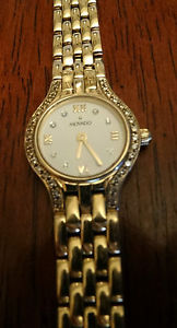 Movado Ladies 14k Yellow Gold & Diamond Bracelet Watch