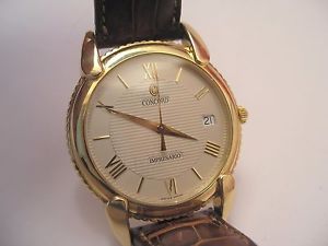 Concord Impresario 18 K Gold 50-C2-212 Water Resistant Sapphire Crystal Watch