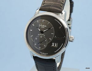 GLASHUTTE ORIGINAL PANORESERVE WATCH ANTHRACITE DIAL 40mm, WARRANTY