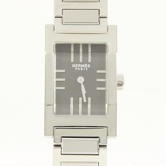 Used[B] Watch Hermes TA1.210 tandem Quartz Gray With genuine BOX W5D