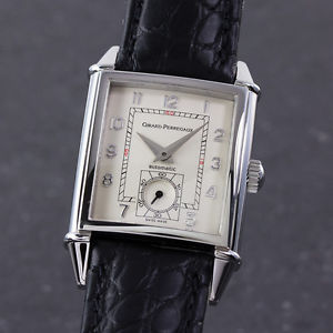 GIRARD PERREGAUX VINTAGE AUTOMATIK STAHL KARRÉE REF.: 2593 VP: 8950,- EURO