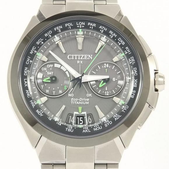 Used[B] Watch Citizen Atessa satellite wave solar Quartz Gray X0C