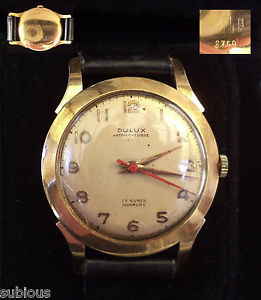 Vintage DULUX 18K/750 Gold Antimagnetic 17 Rubis, Mens Wrist Watch, SWISS MADE
