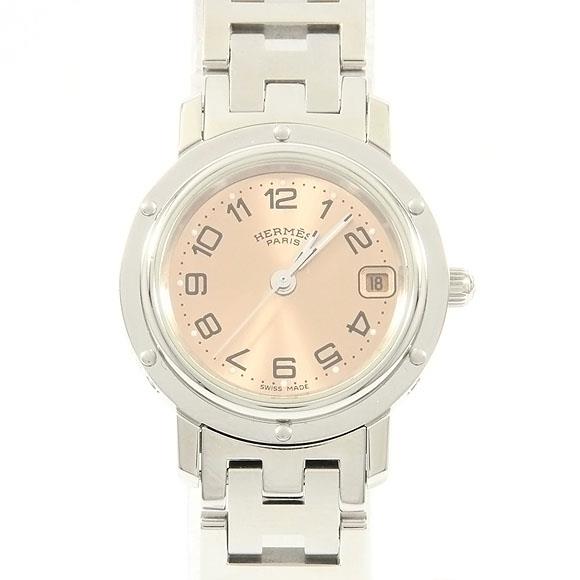Used[B] Watch Hermes CL4.210 Clipper Quartz Pink Arabic Y5E
