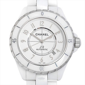 Used Watch Men CHANEL J12 white ceramic H2981 Self-Winding white ceramic H1H