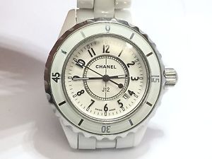 CHANEL J2 LADIES WHITE CERAMIC AUTOMATIC WRIST WATCH