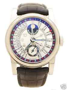 Roger Dubuis Sympathie Bi-Retro Perpetual Calendar Moon 18K White Gold Modern