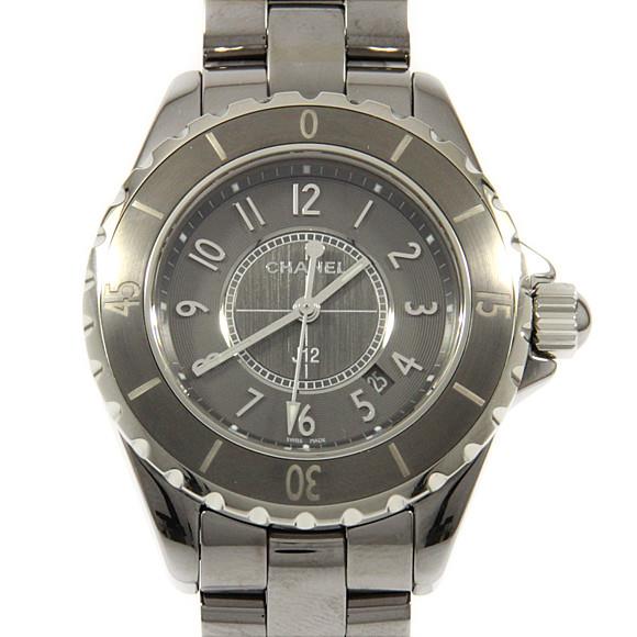 Used[B] Watch Chanel H2978 J12 33mm chromatic Quartz Grey Arabic E5Q