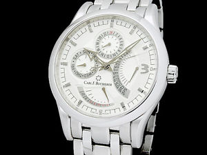 Auth Carl F. Bucherer Manero 10,901.08 SS Auto Men's Watch(S A48280)