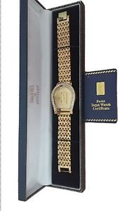 LUXURY BENTLEY GOLD JEWELRY WATCHE 24 KT Au GOLD 999,  with zirconium, numbered!