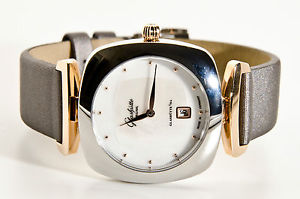 GLASHUTTE ORIGINAL PAVONINA ROSE GOLD AND STEEL MOTHER OF PEARL DIAL-MINT NEW!!