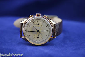 Possible Movado Chronograph mens wristwatch 18K solid gold case load manual